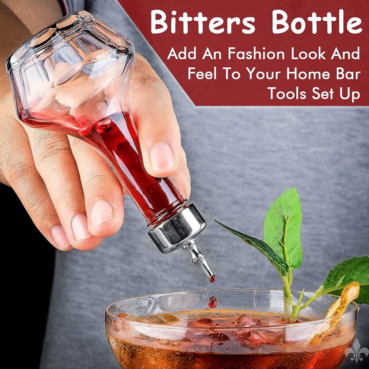 Bitters Bottle Set - Набор из 6 стеклянных бутылок A75K