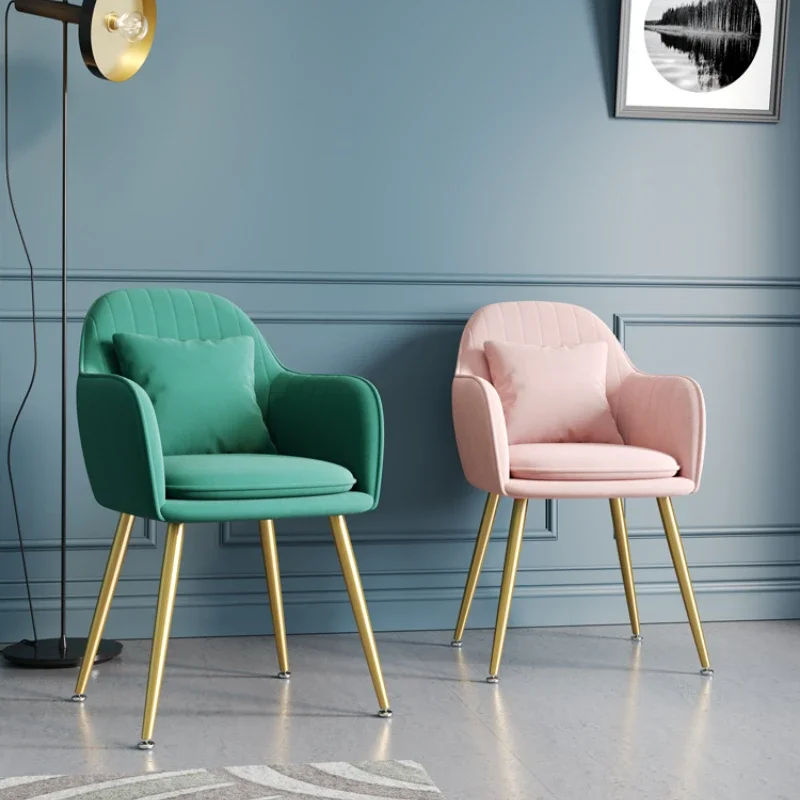 Home Bar Seating - Скандинавский модный легкий роскошный замшевый металлический