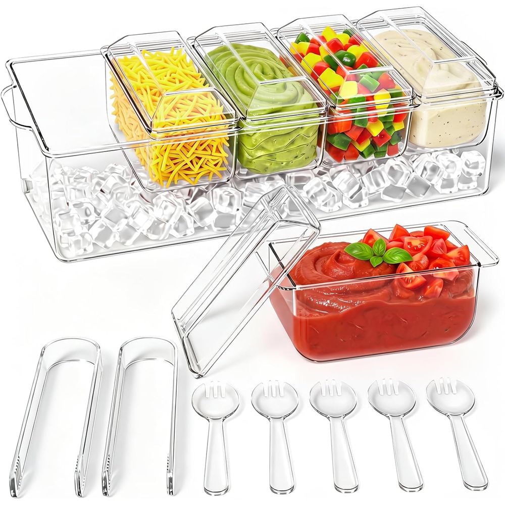 Garnish Tray Set - Поднос для соусов, охлаждающий контейнер для