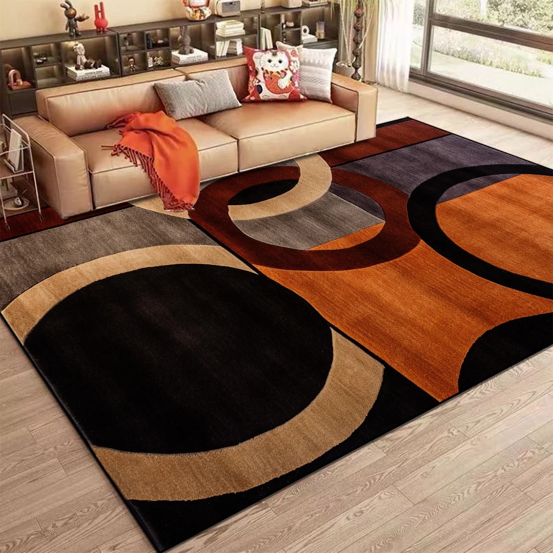 Home Bar Seating - Скандинавский абстрактный ковер для гостиной, современный