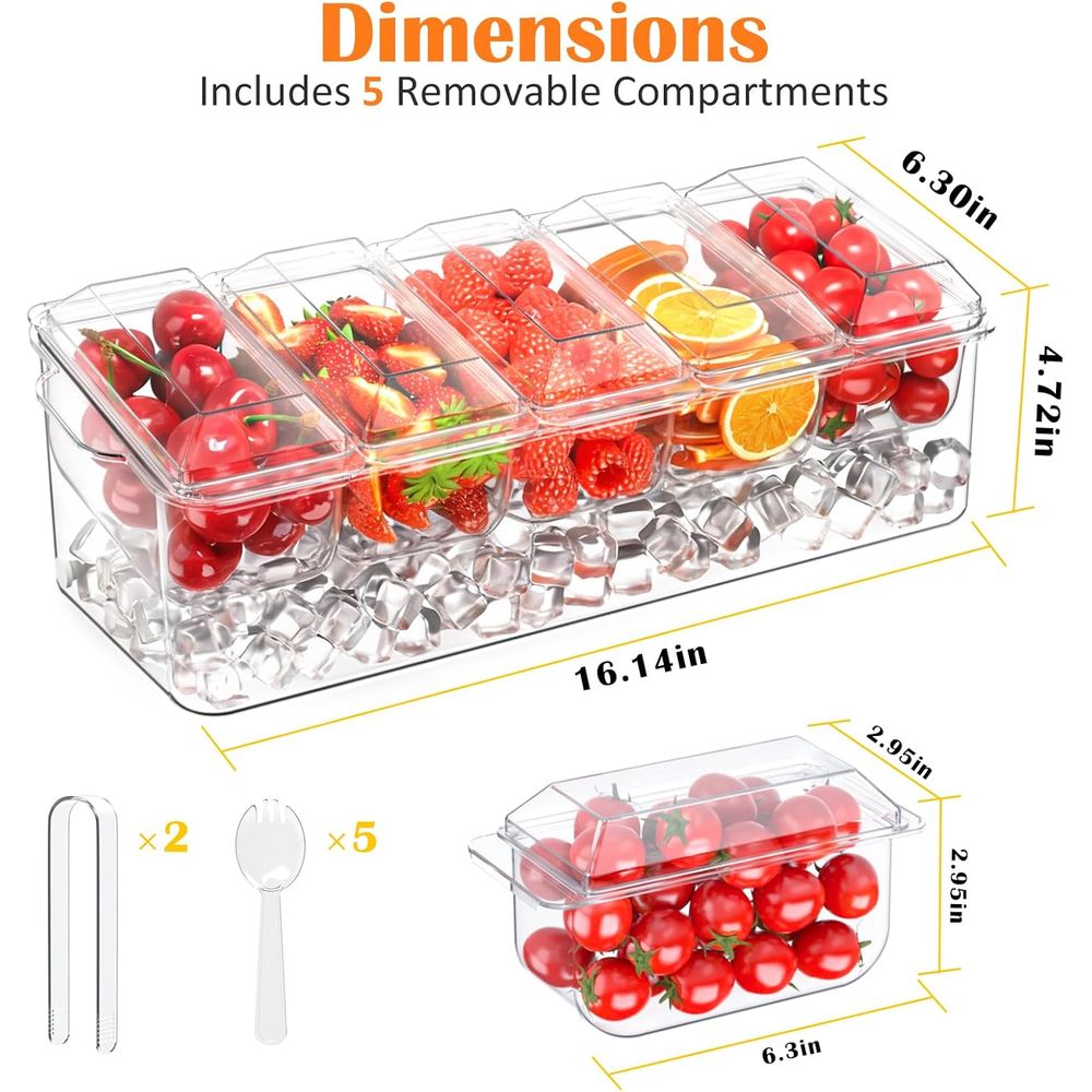 Поднос для соусов, охлаждающий – обзор и цена Garnish Tray Set