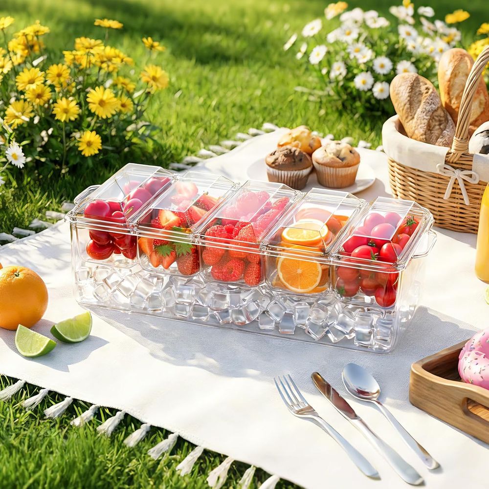 Поднос для соусов, охлаждающий – обзор и цена Garnish Tray Set