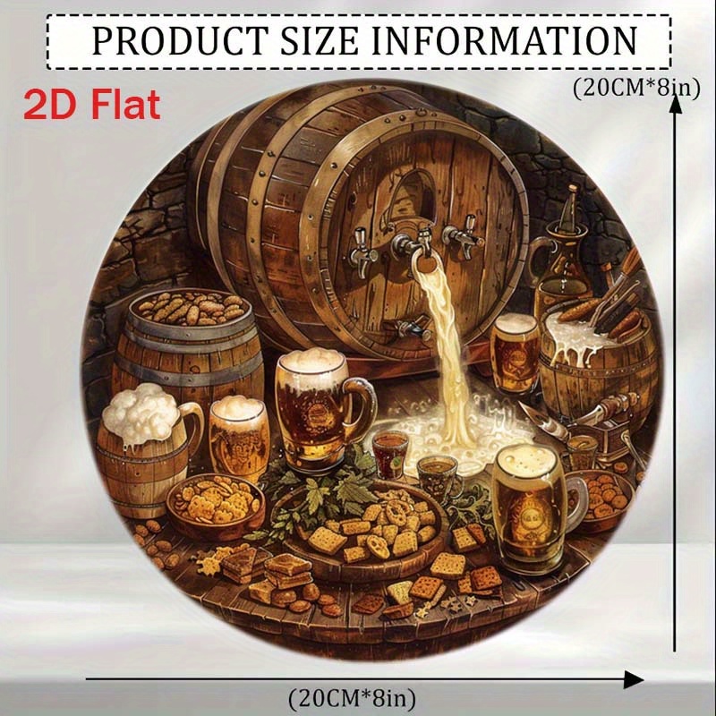 1 шт. круглая 2D плоская алюми – обзор и цена Home Bar Accessories
